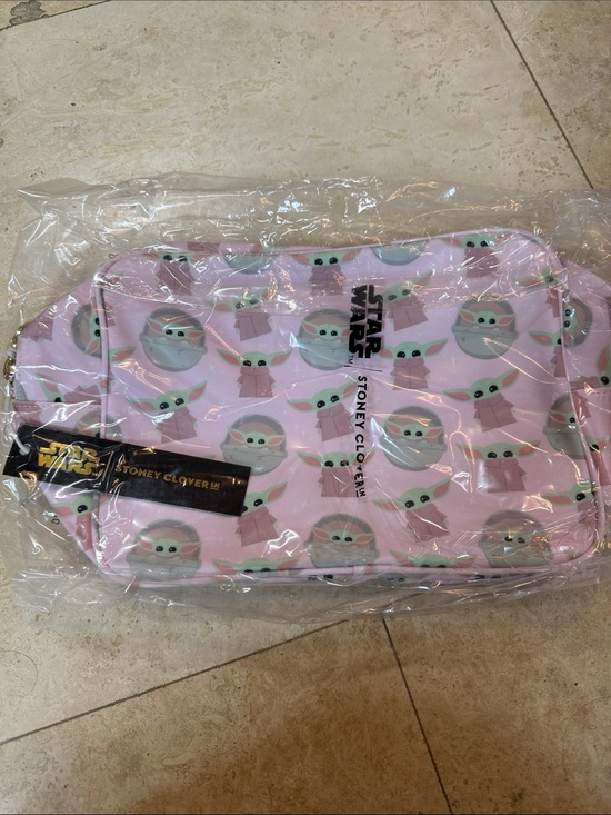 Stoney Clover Lane Handbags - Star Wars x Stoney Clover Baby Yoda Pink large pouch!